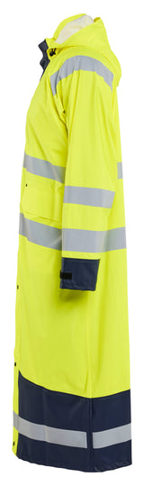 Blåkläder 4325 High Vis Regnjakke Level 1 produktfoto med tryk