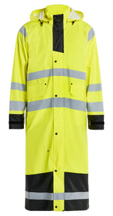 Blåkläder 4325 High Vis Regnjakke Level 1 materiale med firmalogo