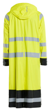 Blåkläder 4325 High Vis Regnjakke Level 1 nærbillede med logo