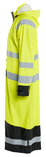 Blåkläder 4325 High Vis Regnjakke Level 1 produktbillede med tryk