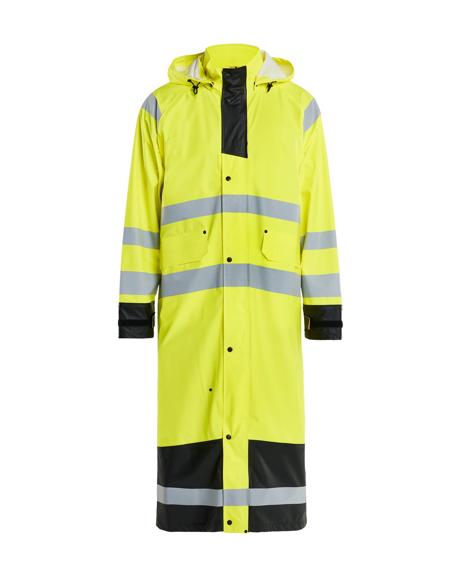 Blåkläder 4325 High Vis Regnjakke Level 1, High Vis Gul/Sort