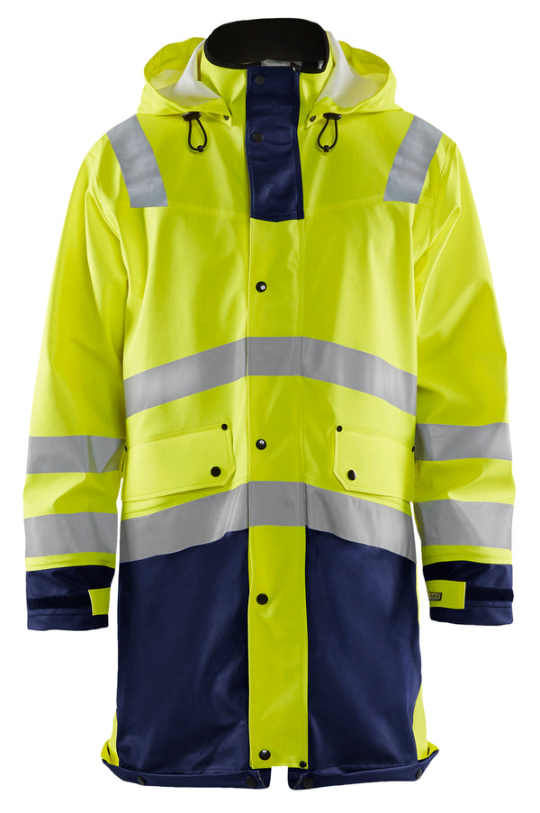 Blåkläder 4326 High Vis regnjakke Level 3 med tryk eller logo – arbejdstøj og firmatøj