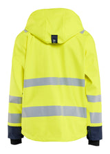 Blåkläder 4327 High Vis Regnjakke Level 3 produktbillede med logo