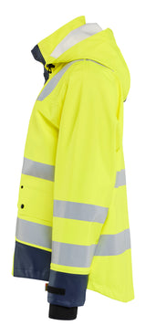 Blåkläder 4327 High Vis Regnjakke Level 3 produktfoto med tryk
