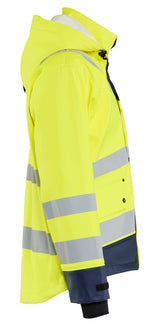 Blåkläder 4327 High Vis Regnjakke Level 3 detalje til broderi
