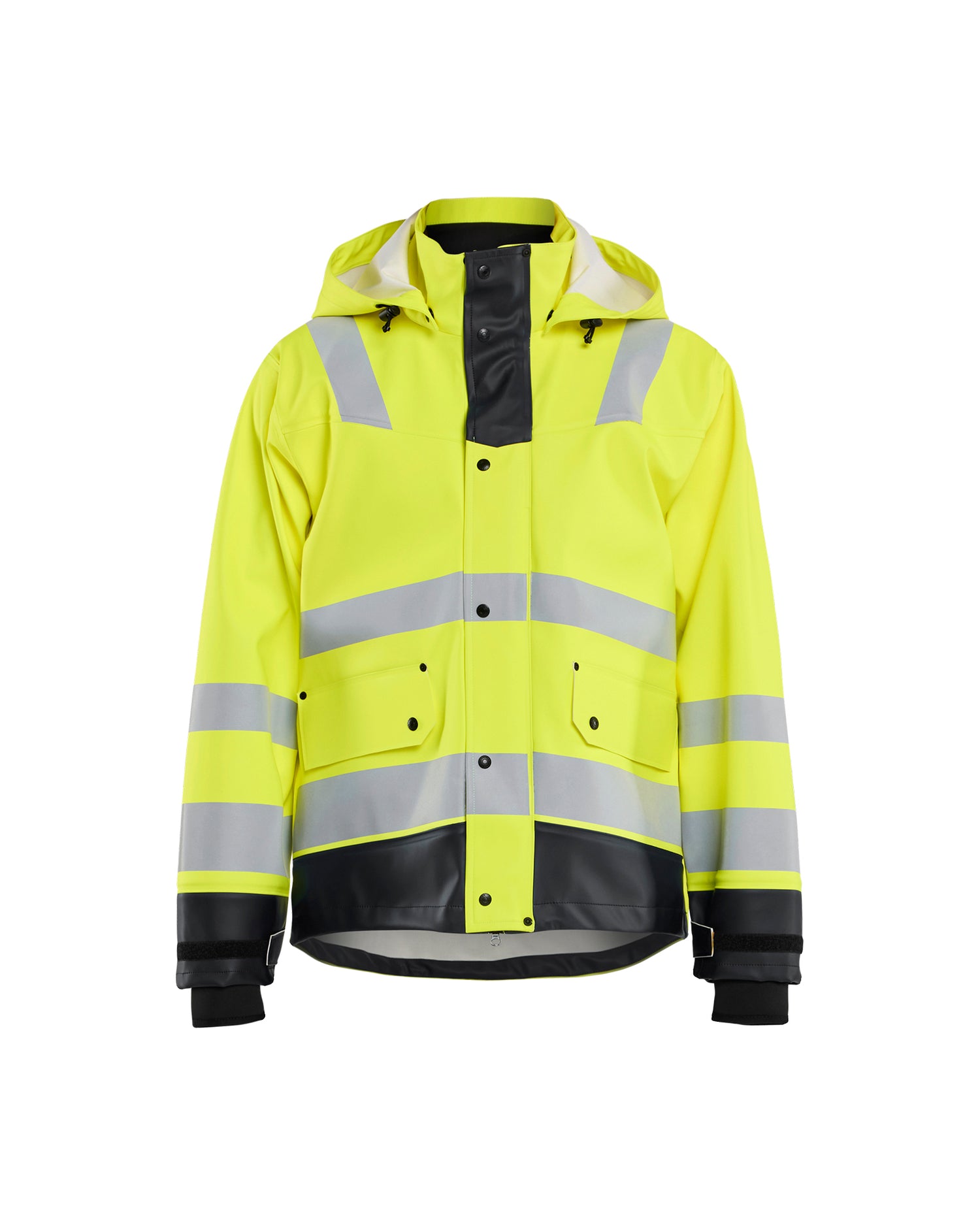Blåkläder 4327 High Vis Regnjakke Level 3, High Vis Gul/Sort