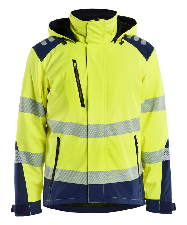Blåkläder 4400 High Vis Letforet Vinter Softshelljakke med tryk eller logo – arbejdstøj og firmatøj
