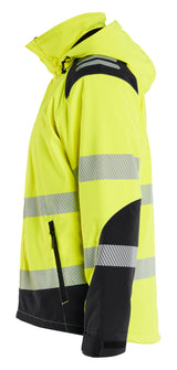 Blåkläder 4400 High Vis Letforet Vinter Softshelljakke produktbillede med tryk