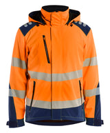 Blåkläder 4400 High Vis Letforet Vinter Softshelljakke detalje med firmalogo