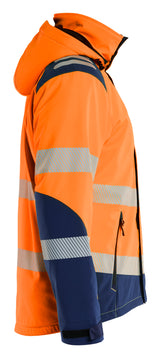 Blåkläder 4400 High Vis Letforet Vinter Softshelljakke produktbillede til broderi