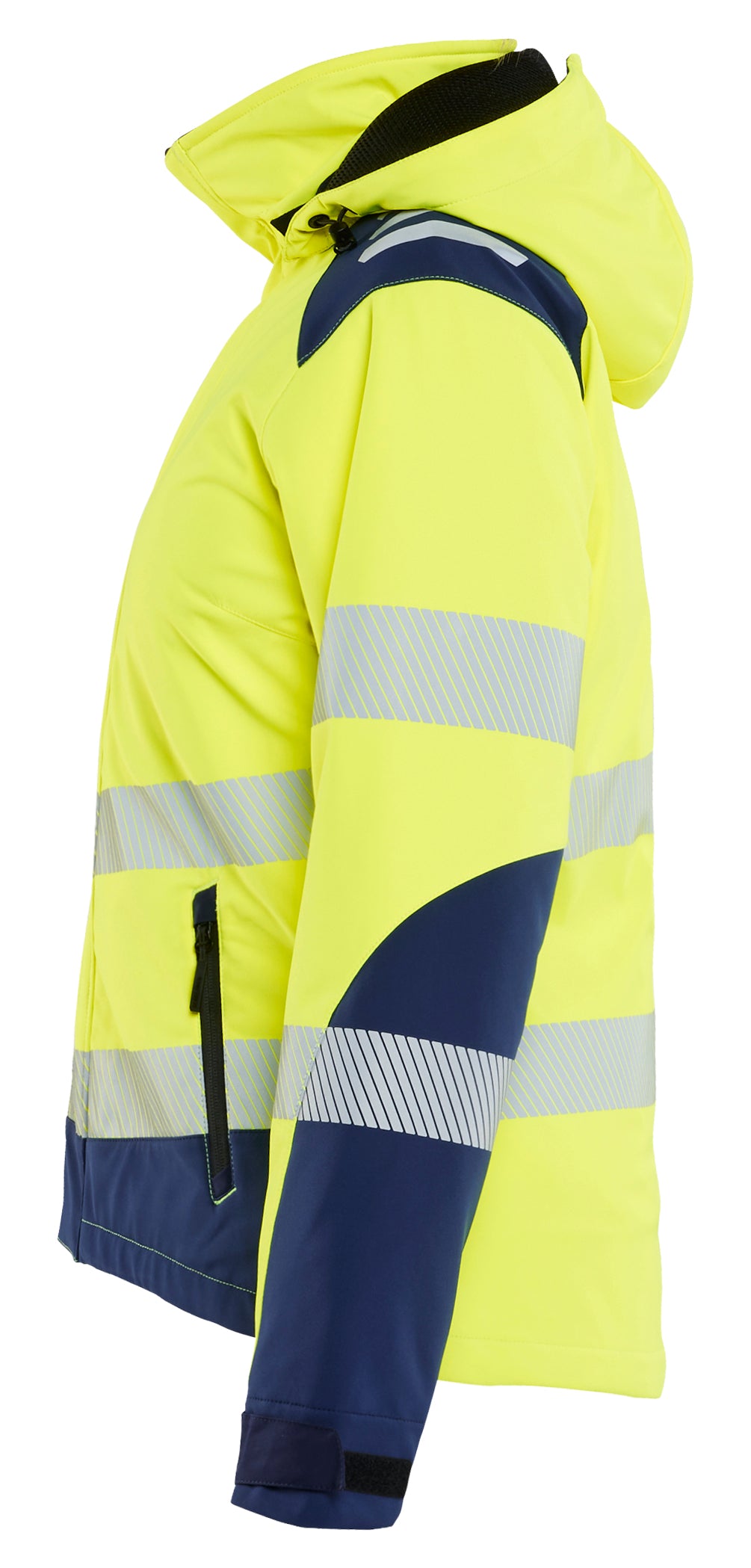 Dame High Vis Letforet Vinter Softshelljakke