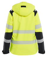 Blåkläder 4401 Dame High Vis Letforet Vinter Softshelljakke nærbillede med logo