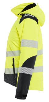 Blåkläder 4401 Dame High Vis Letforet Vinter Softshelljakke produktbillede med tryk