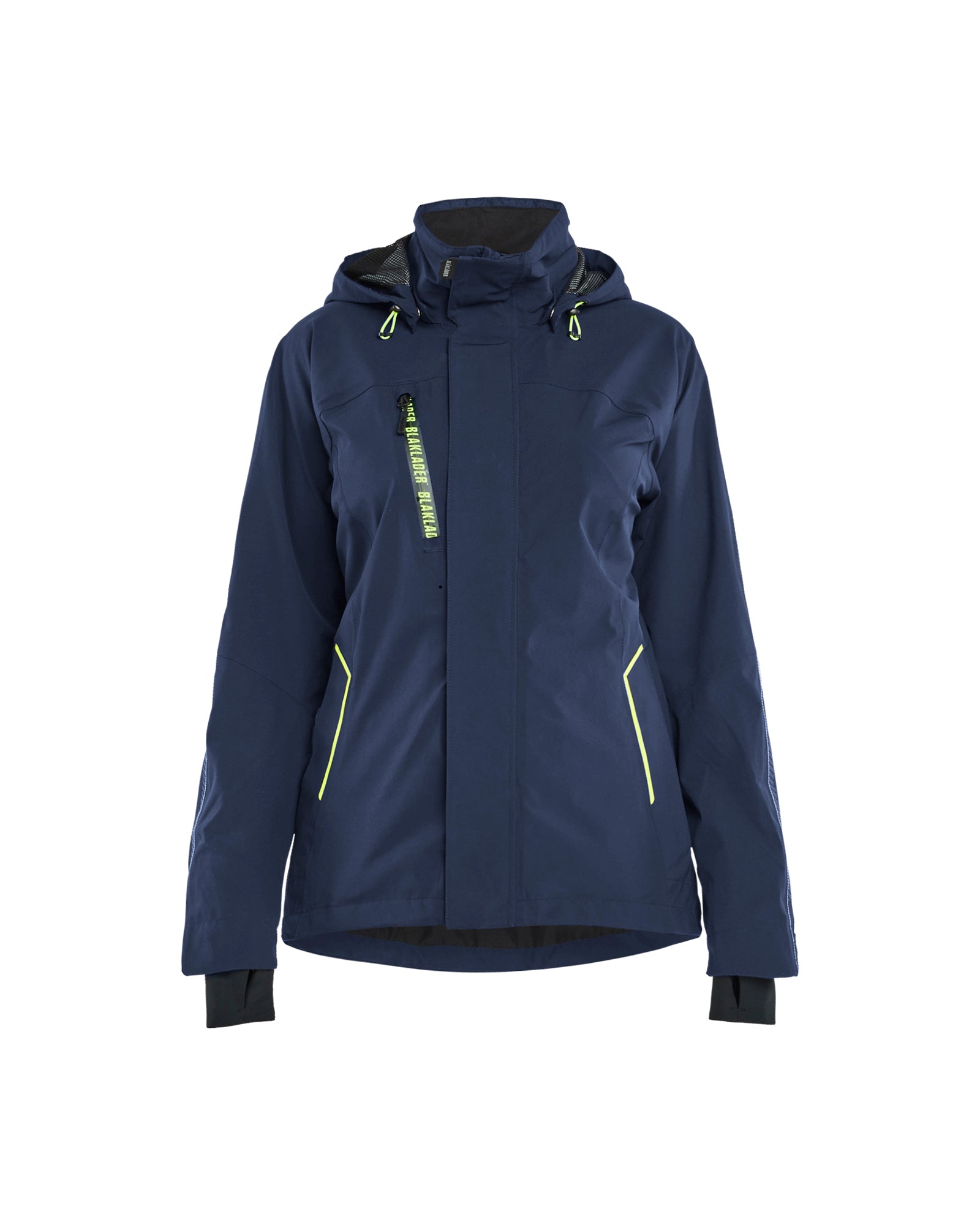 Blåkläder 4403 Dame Skaljakke 4-vejs Stretch, Mørk Marineblå/High Vis Gul