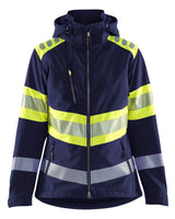 Blåkläder 4404 Dame High Vis Softshell Jakke med tryk eller logo – arbejdstøj og firmatøj