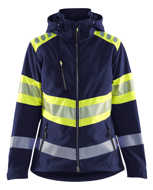 Blåkläder 4404 Dame High Vis Softshell Jakke med tryk eller logo – arbejdstøj og firmatøj