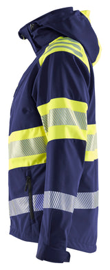 Blåkläder 4404 Dame High Vis Softshell Jakke produktfoto med tryk