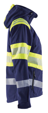 Blåkläder 4404 Dame High Vis Softshell Jakke detalje til broderi