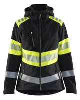 Blåkläder 4404 Dame High Vis Softshell Jakke materiale med firmalogo