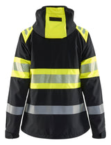 Blåkläder 4404 Dame High Vis Softshell Jakke nærbillede med logo