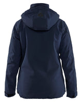 Blåkläder 4408 Dame Letforet Vinterjakke 4-vejs stretch nærbillede med logo