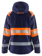 Blåkläder 4430 Dame High Vis Skaljakke nærbillede med logo