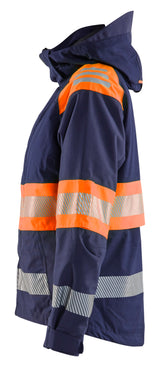 Blåkläder 4430 Dame High Vis Skaljakke produktbillede med tryk