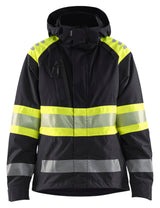 Blåkläder 4430 Dame High Vis Skaljakke detalje med firmalogo