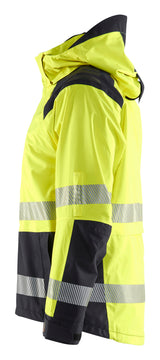 Blåkläder 4435 High Vis Skaljakke produktbillede med tryk