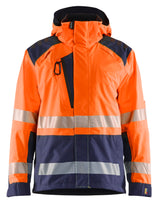 Blåkläder 4435 High Vis Skaljakke detalje med firmalogo