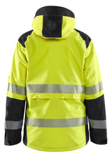 Blåkläder 4436 Dame High Vis Skaljakke nærbillede med logo