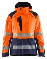 Blåkläder 4436 Dame High Vis Skaljakke detalje med firmalogo