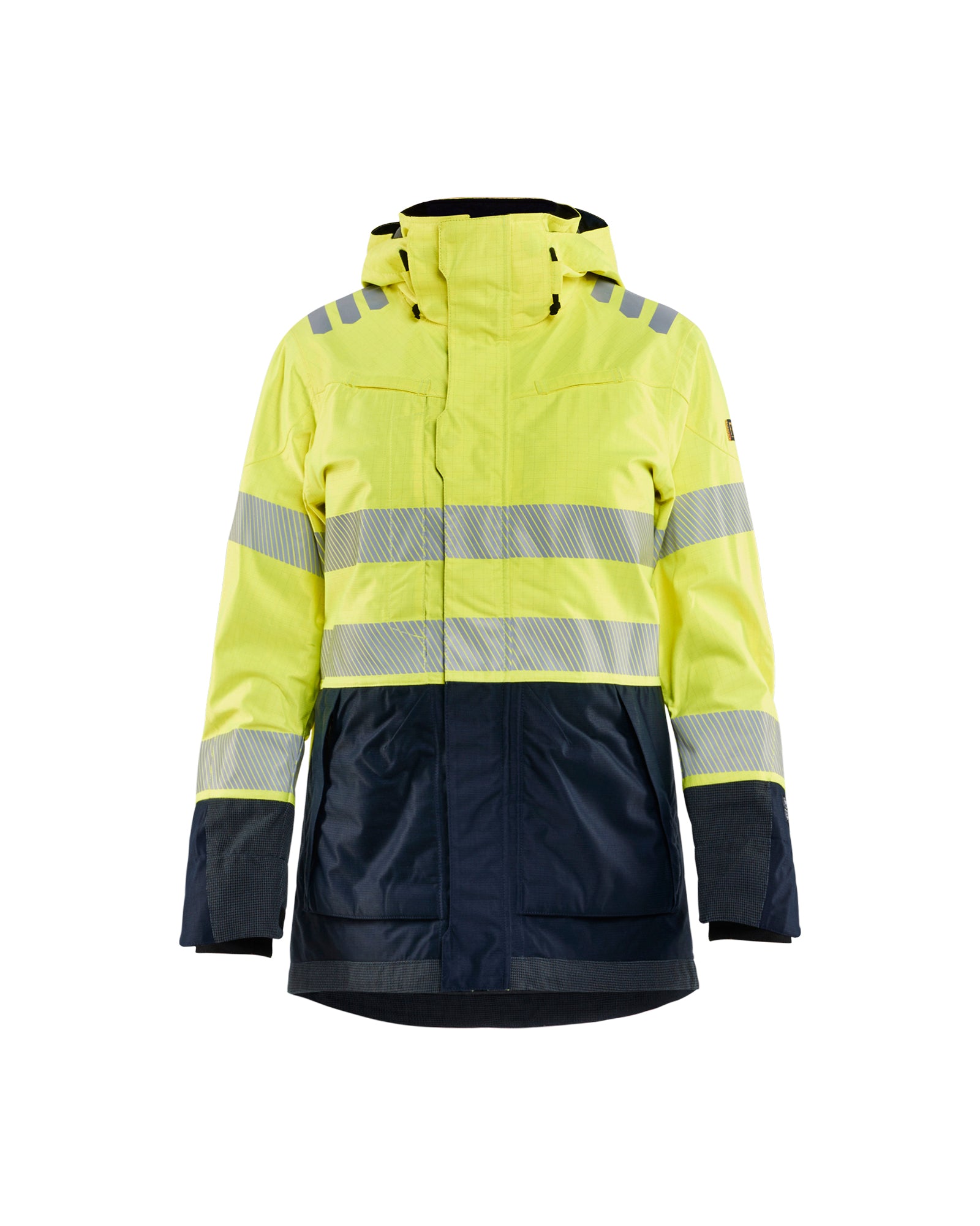Blåkläder 4449 Dame Multinorm Skaljakke Inherent, High Vis Gul/Marineblå
