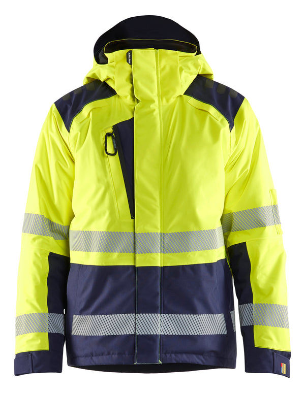 Blåkläder 4455 High Vis Vinterjakke med tryk eller logo – arbejdstøj og firmatøj