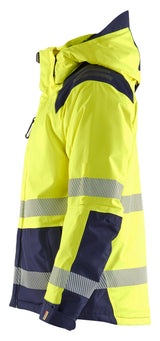 Blåkläder 4455 High Vis Vinterjakke produktfoto med tryk
