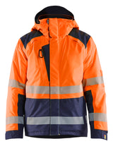 Blåkläder 4455 High Vis Vinterjakke detalje med firmalogo