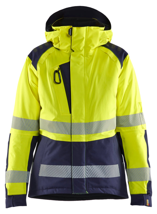 Blåkläder 4456 Dame High Vis Vinterjakke med tryk eller logo – arbejdstøj og firmatøj
