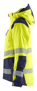 Blåkläder 4456 Dame High Vis Vinterjakke produktfoto med tryk
