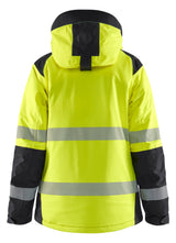 Blåkläder 4456 Dame High Vis Vinterjakke nærbillede med logo