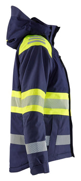 Blåkläder 4470 Dame High Vis Vinterjakke detalje til broderi
