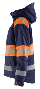 Blåkläder 4470 Dame High Vis Vinterjakke produktbillede med tryk