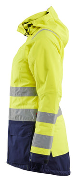 Blåkläder 4472 Dame High Vis Vinterparkajakke produktfoto med tryk