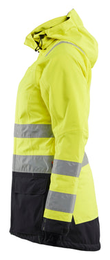 Blåkläder 4472 Dame High Vis Vinterparkajakke produktbillede med tryk