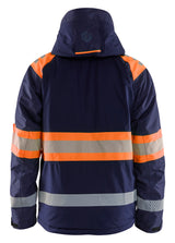 Blåkläder 4480 High Vis Vinterjakke nærbillede med logo