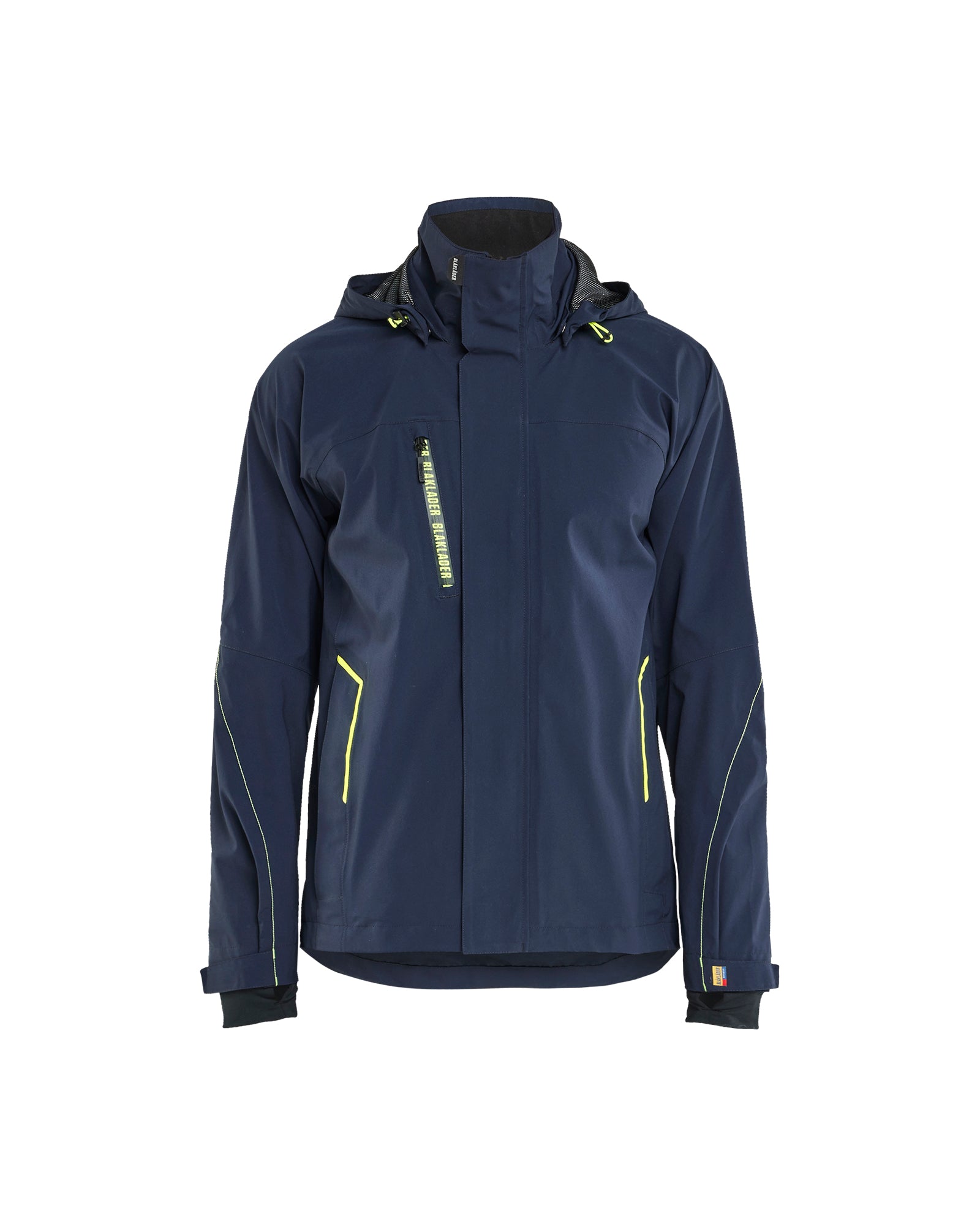 Blåkläder 4483 Skaljakke 4-vejs Stretch, Mørk Marineblå/High Vis Gul