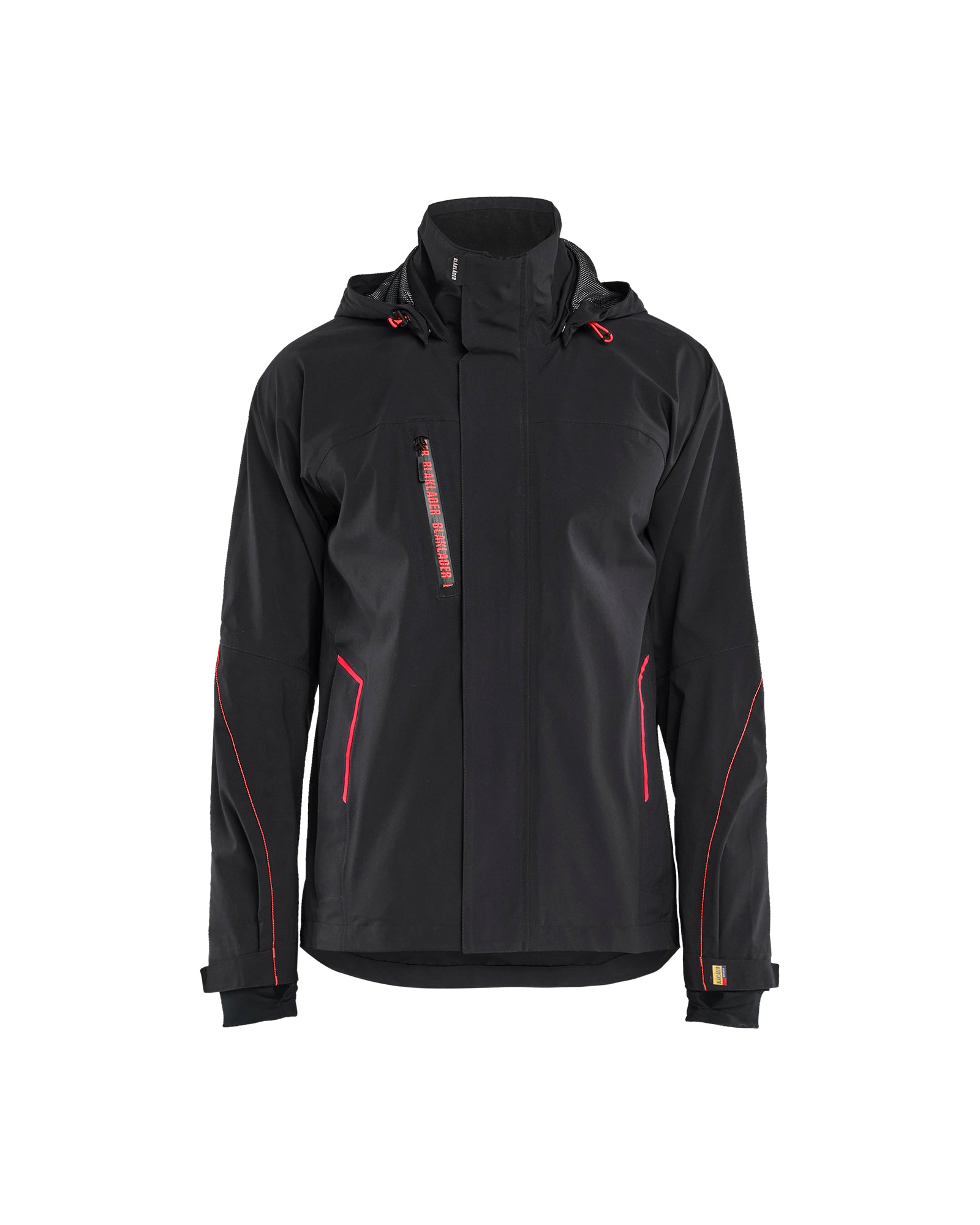 Blåkläder 4483 Skaljakke 4-vejs Stretch, Sort/Rød