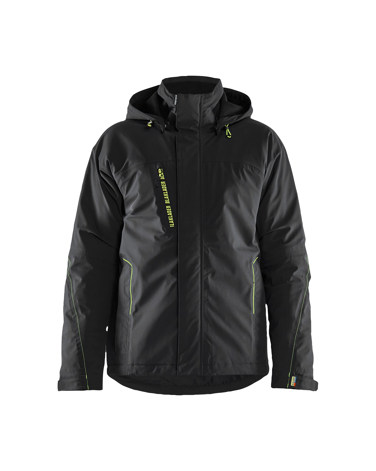 Blåkläder 4484 Letforet Vinterjakke 4-vejs stretch, Sort/High Vis Gul