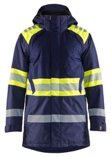 Blåkläder 4485 High Vis Vinterparkajakke med tryk eller logo – arbejdstøj og firmatøj