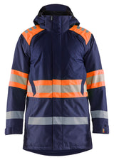 Blåkläder 4485 High Vis Vinterparkajakke materiale med firmalogo