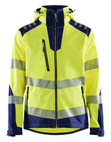 Blåkläder 4491 High Vis Softshelljakke med tryk eller logo – arbejdstøj og firmatøj